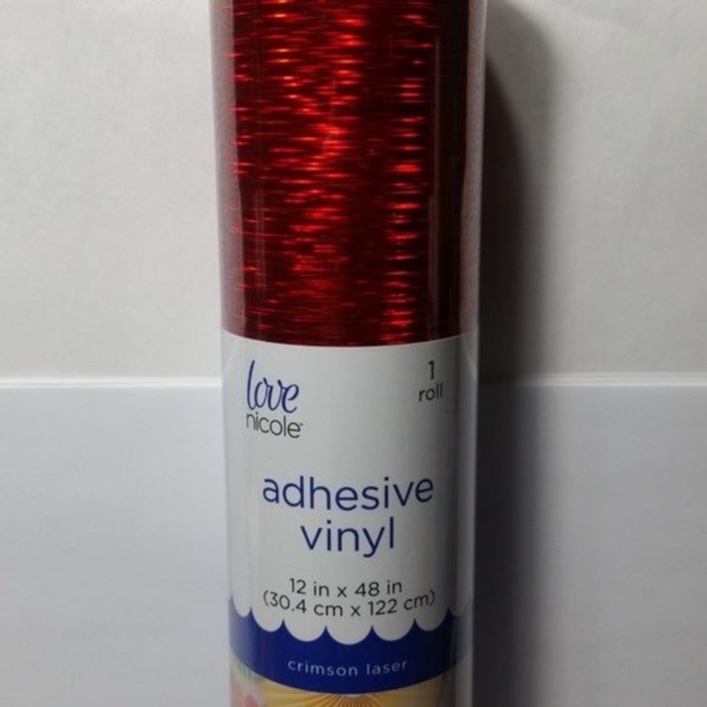 4 Adhesive Vinyl Crimson Laser Red